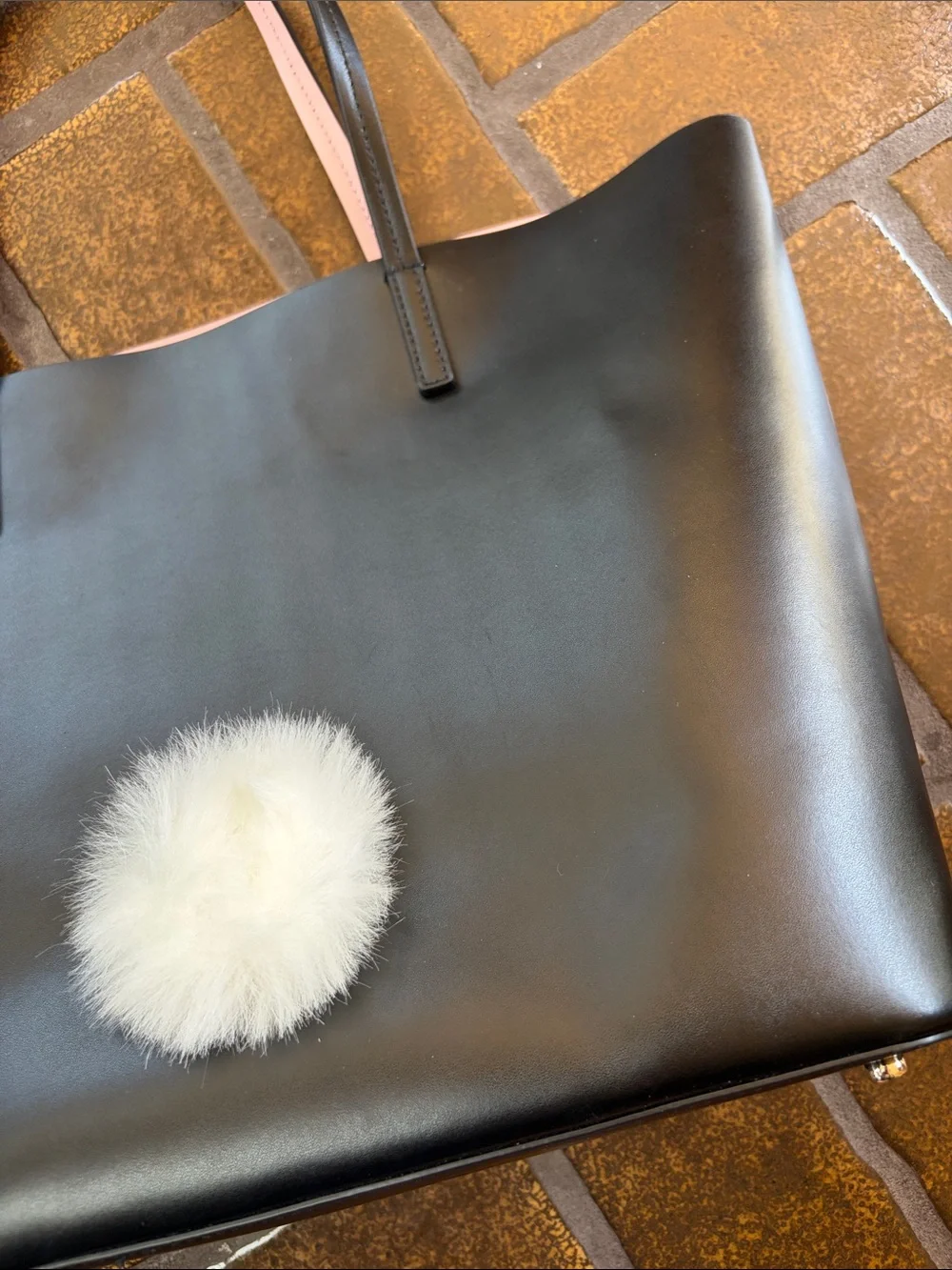 Kate Spade Hop To It Black Leather Bunny Rabbit Tote Bag